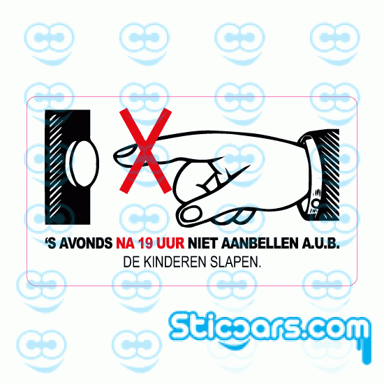 Schoenen uit aub online sticker